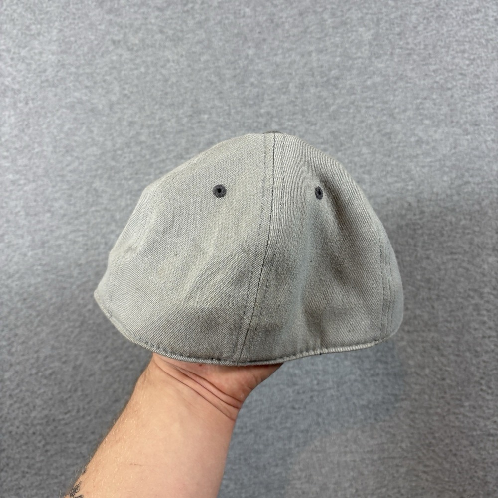 DC Shoes Hat Cap 210 Fitted Flexfit Grey Big Logo Skater Y2K S/M 6 7/8-7 1/4 - Picture 6 of 10